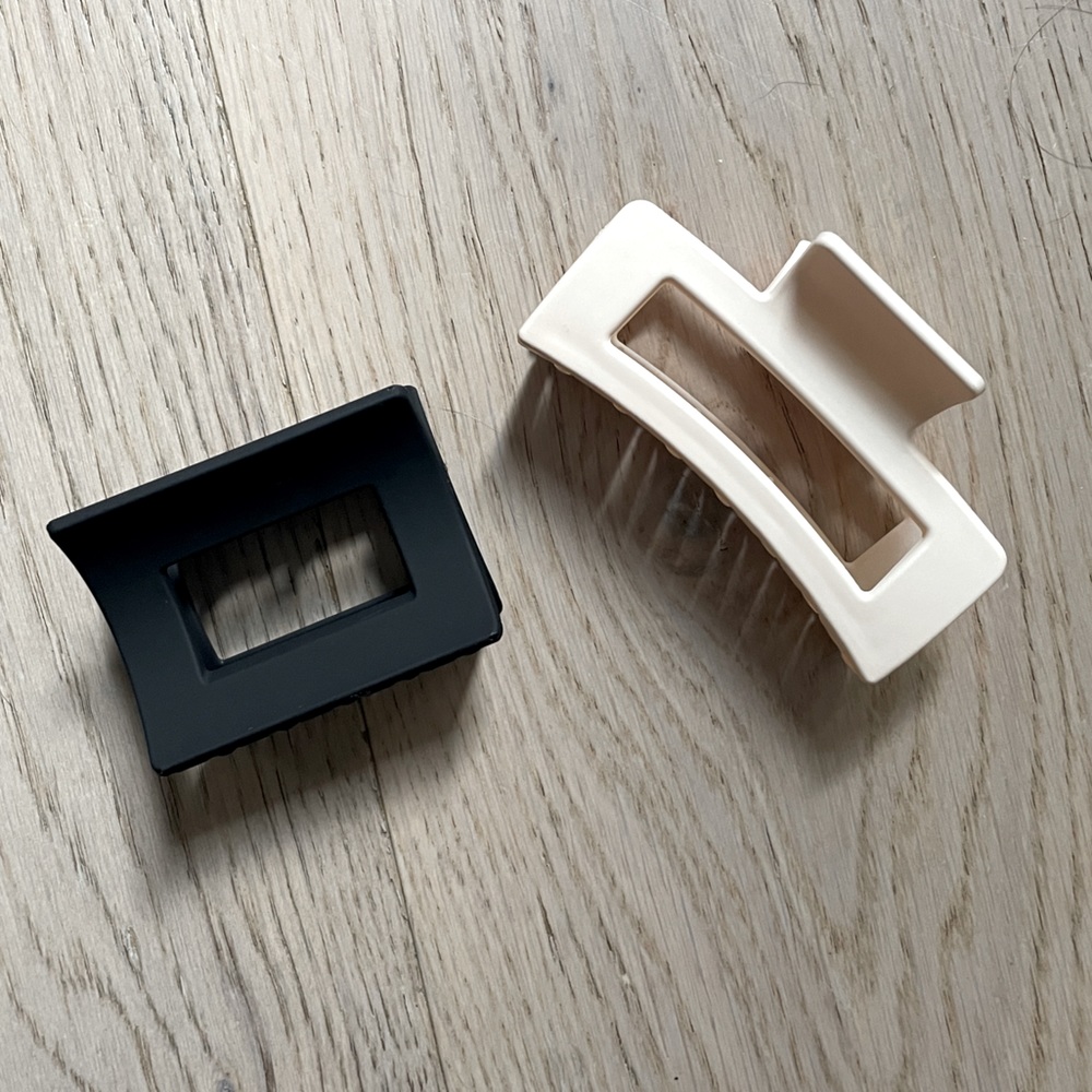 2 Minimalist Boutique Hair Claws